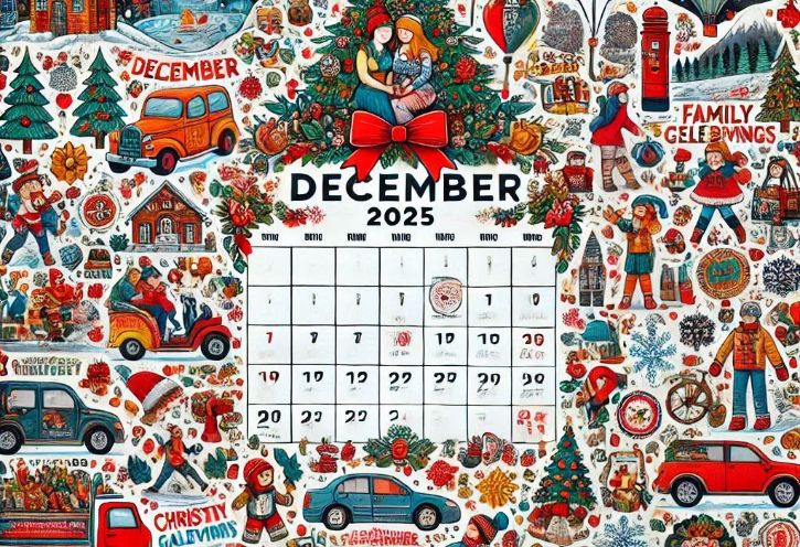 Imagem ilustrada de calendário